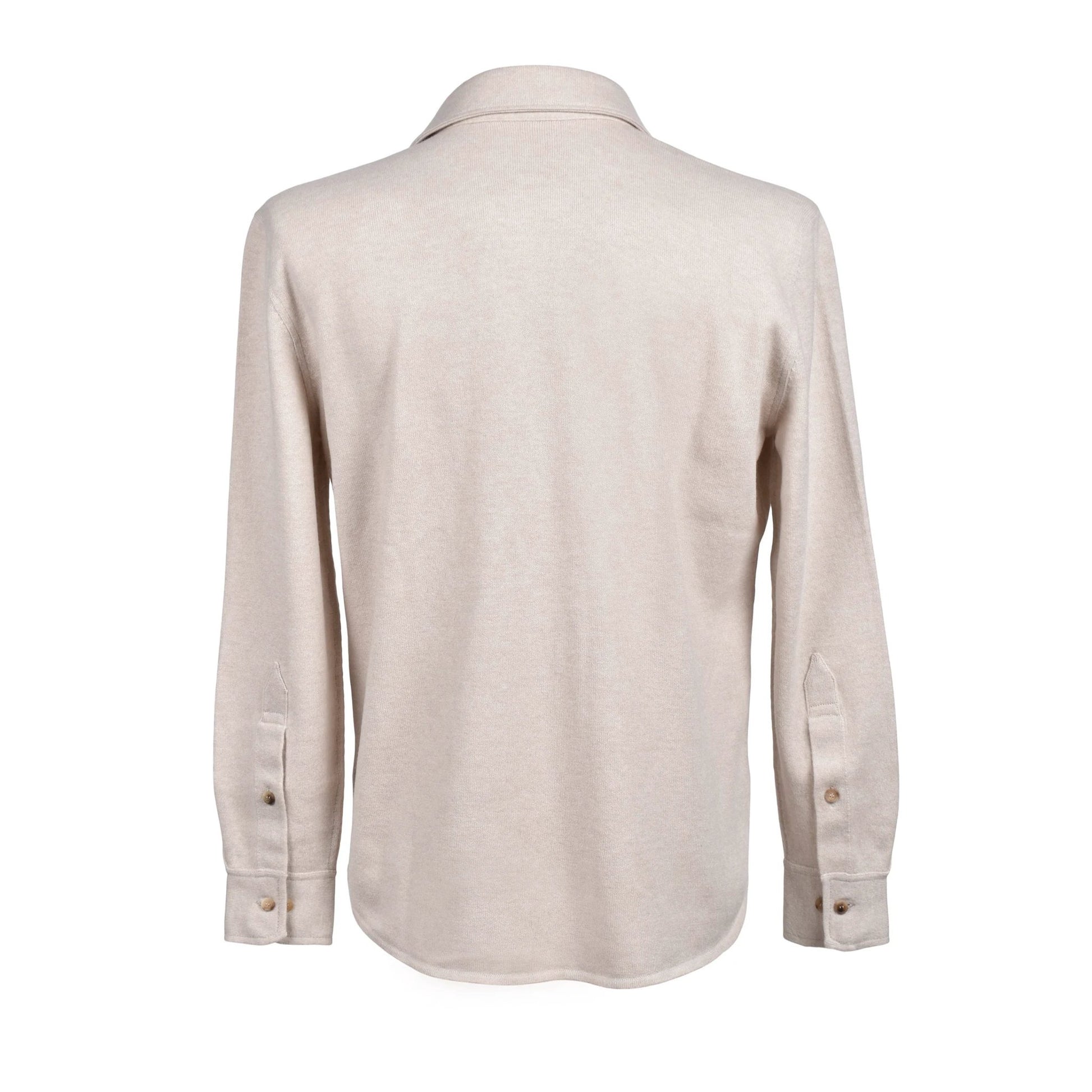 Brunello Cucinelli Beige Wollhemd by Brunello Cucinelli
