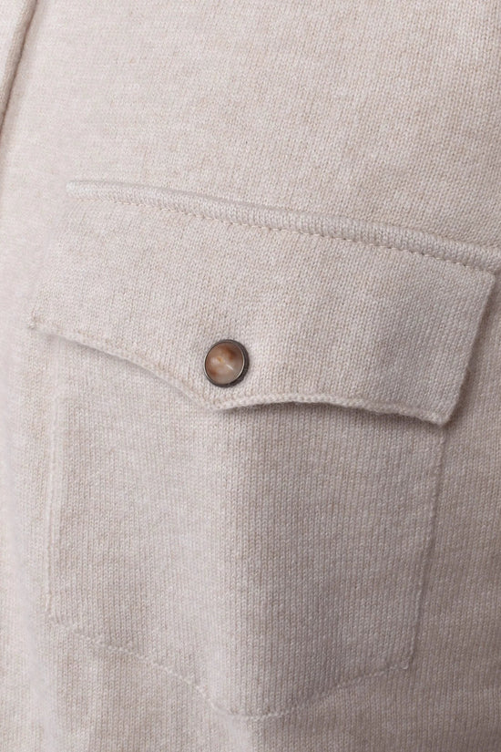 Brunello Cucinelli Beige Wollhemd by Brunello Cucinelli