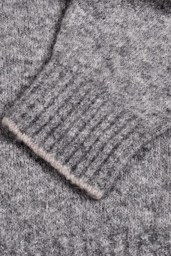 Brunello Cucinelli Graues Leder-Sweatshirt by Brunello Cucinelli