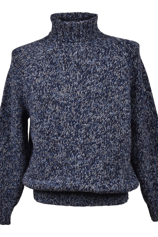 Brunello Cucinelli Cucinelli Blauer Wollpullover by Brunello Cucinelli Cucinelli