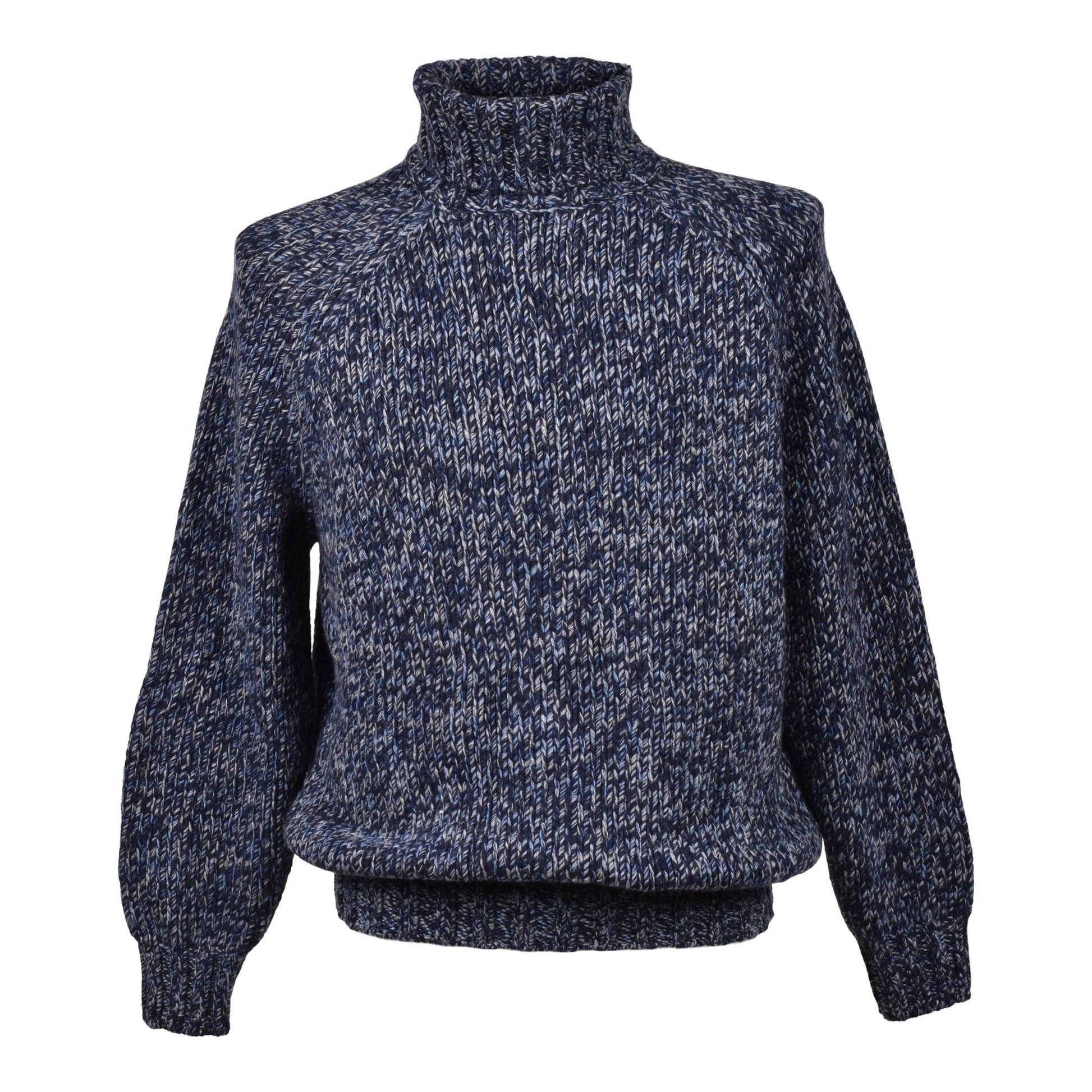 Brunello Cucinelli Cucinelli Blauer Wollpullover by Brunello Cucinelli Cucinelli