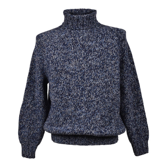 Brunello Cucinelli Cucinelli Blauer Wollpullover by Brunello Cucinelli Cucinelli