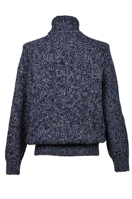 Brunello Cucinelli Blauer Wollpullover by Brunello Cucinelli