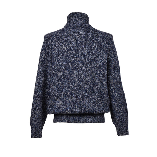 Brunello Cucinelli Blauer Wollpullover by Brunello Cucinelli