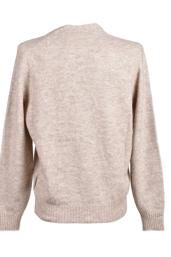 Brunello Cucinelli Beige Leder Cardigan by Brunello Cucinelli