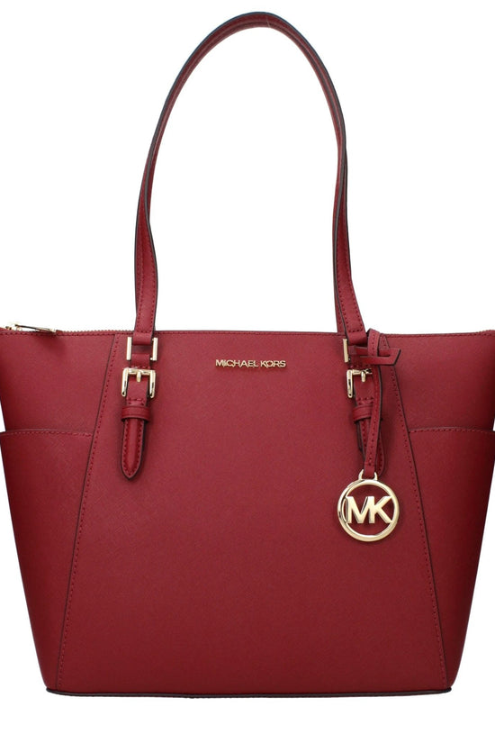 Michael Kors Rote Leder Schultertasche by Michael Kors