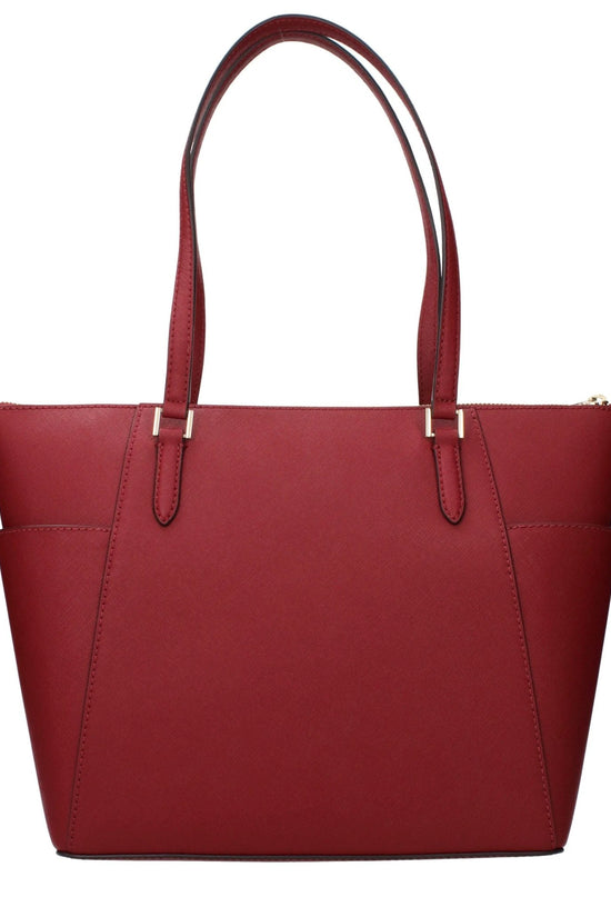 Michael Kors Rote Leder Schultertasche by Michael Kors