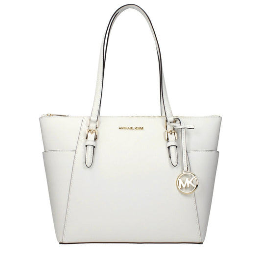 Michael Kors Weiße Leder Schultertasche by Michael Kors