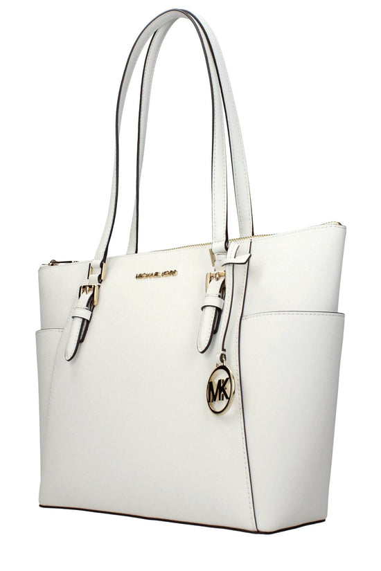Michael Kors Weiße Leder Schultertasche by Michael Kors