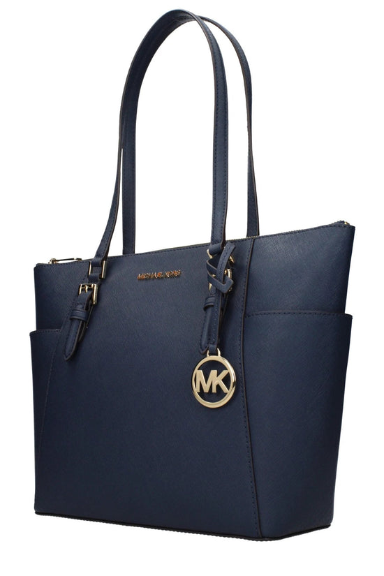 Michael Kors Schultertasche aus blauem Leder by Michael Kors