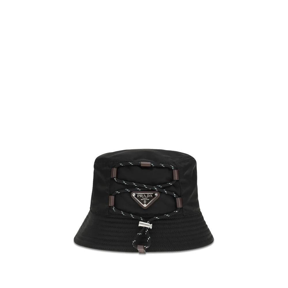 Prada Schwarzer Bucket Hat aus recyceltem Polyamid by Prada