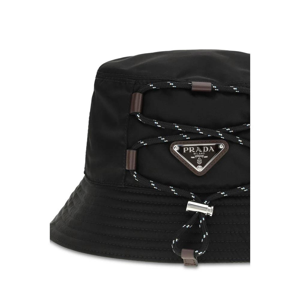 Prada Schwarzer Bucket Hat aus recyceltem Polyamid by Prada