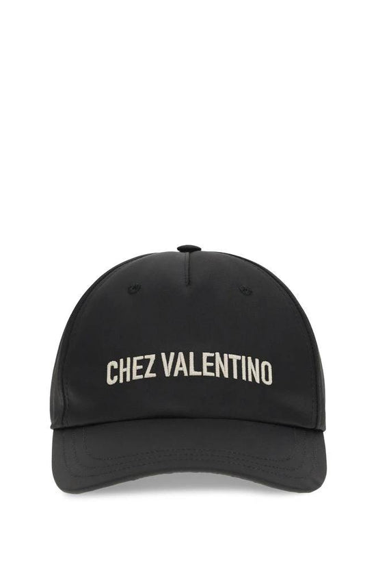 Valentino Garavani Schwarze Baumwollkappe (Baseball Cap) by Valentino Garavani
