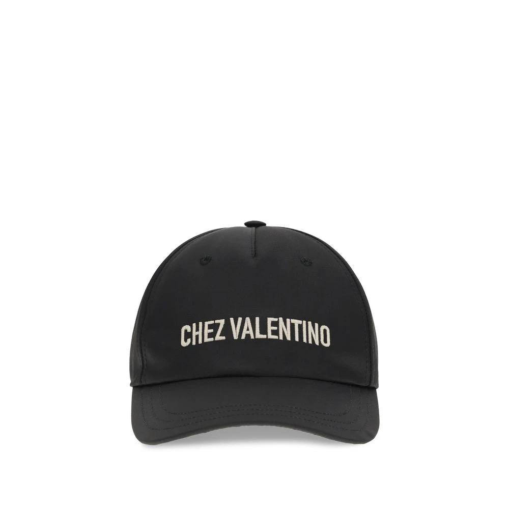 Valentino Garavani Schwarze Baumwollkappe (Baseball Cap) by Valentino Garavani