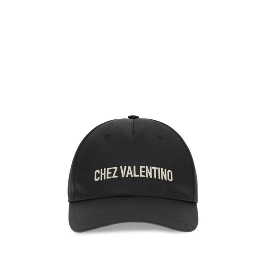 Valentino Garavani Schwarze Baumwollkappe (Baseball Cap) by Valentino Garavani