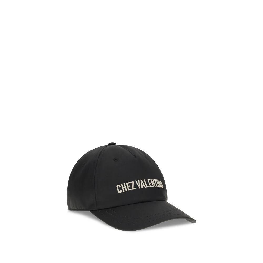 Valentino Garavani Schwarze Baumwollkappe (Baseball Cap) by Valentino Garavani