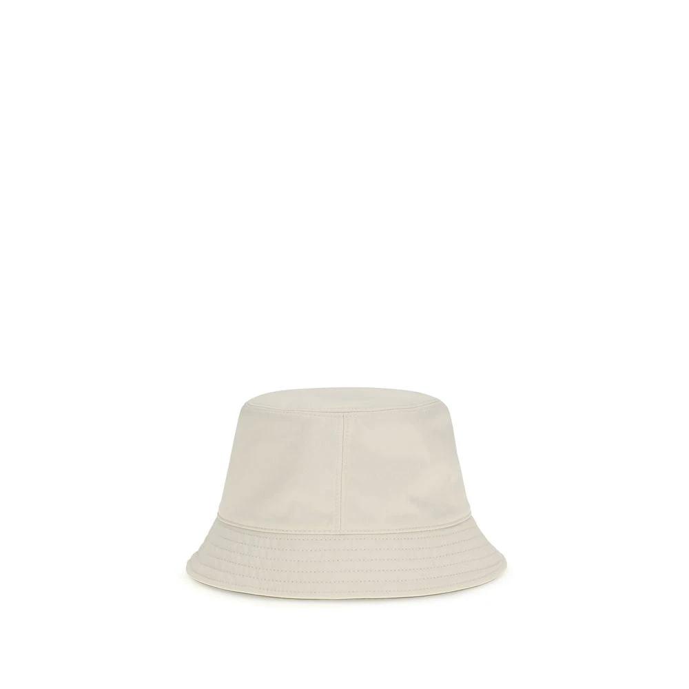 Moncler Weißer Eimerhut aus Polyester by Moncler