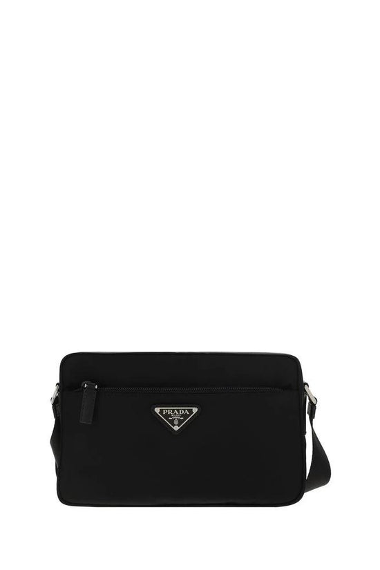 Prada Schwarze Schultertasche aus Nylon by Prada