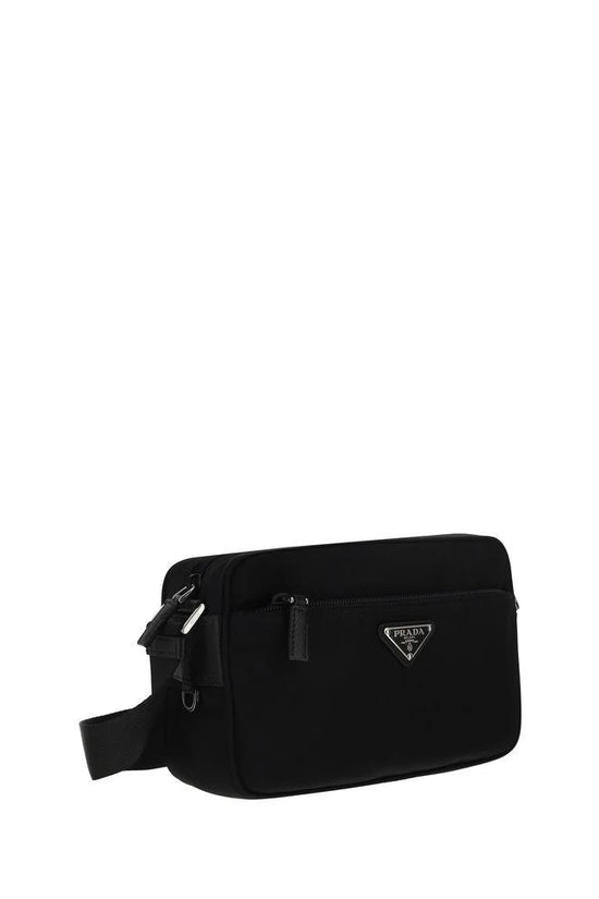 Prada Schwarze Schultertasche aus Nylon by Prada