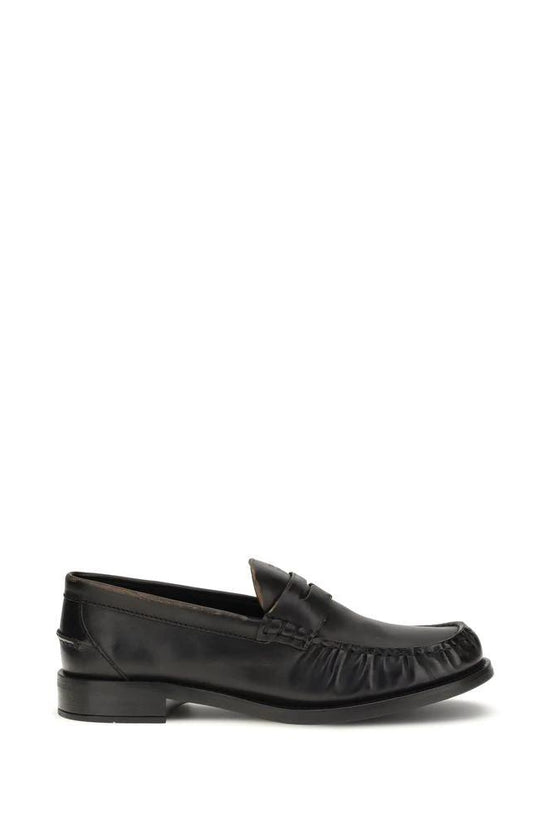 Prada Schwarze "Bos Taurus" Loafer aus Kalbsleder by Prada