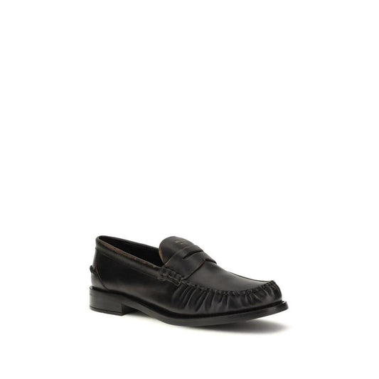 Prada Schwarze "Bos Taurus" Loafer aus Kalbsleder by Prada