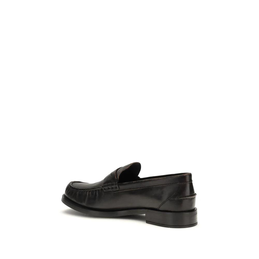 Prada Schwarze "Bos Taurus" Loafer aus Kalbsleder by Prada