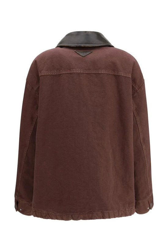 Prada Brauner Baumwollmantel by Prada