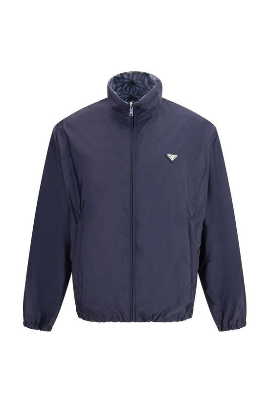 Prada Blaue Shell-Jacke aus recyceltem Polyamid by Prada