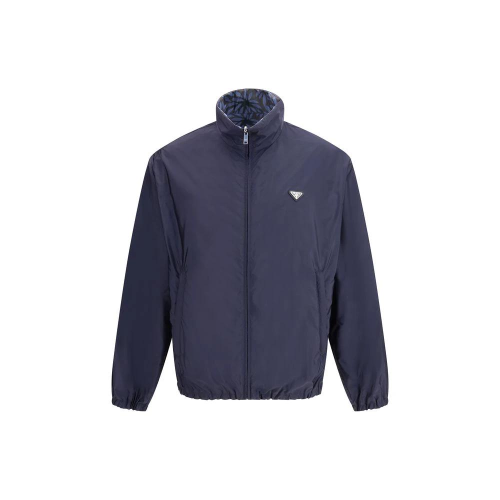 Prada Blaue Shell-Jacke aus recyceltem Polyamid by Prada