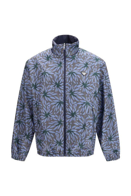 Prada Blaue Shell-Jacke aus recyceltem Polyamid by Prada