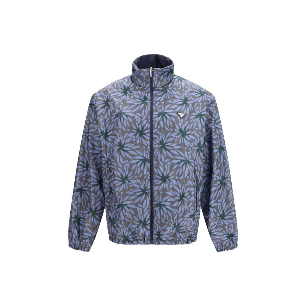 Prada Blaue Shell-Jacke aus recyceltem Polyamid by Prada