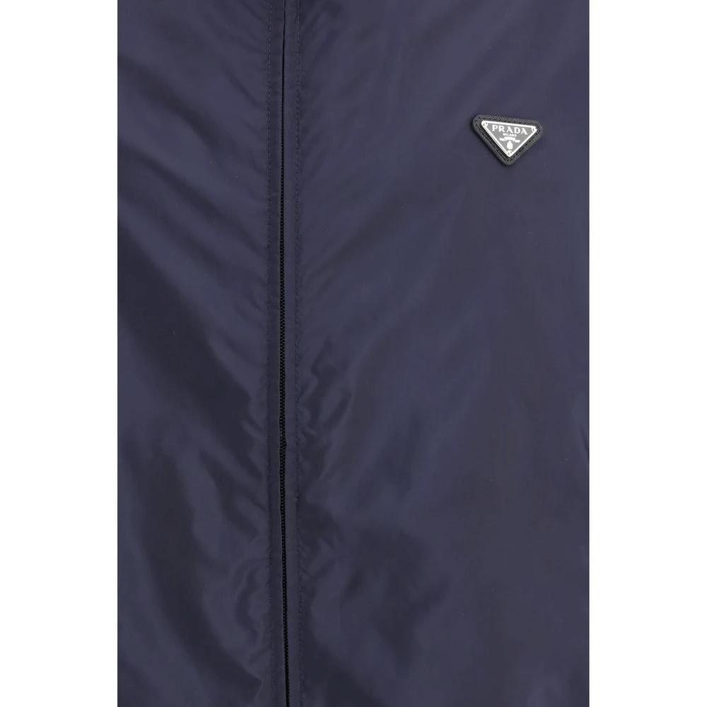 Prada Blaue Shell-Jacke aus recyceltem Polyamid by Prada