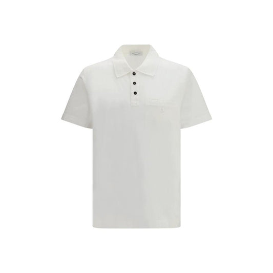 Ferragamo Weißes Poloshirt aus Baumwolle by Ferragamo