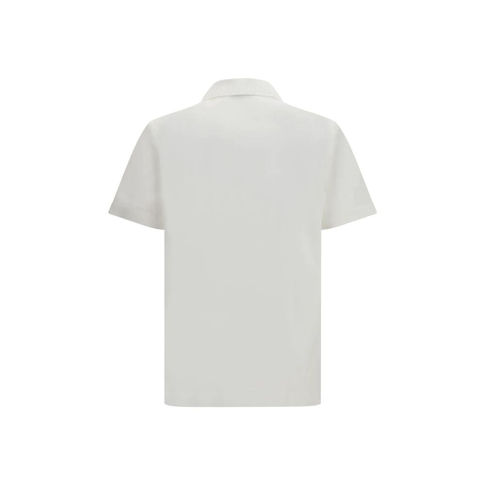 Ferragamo Weißes Poloshirt aus Baumwolle by Ferragamo