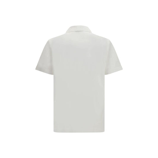 Ferragamo Weißes Poloshirt aus Baumwolle by Ferragamo