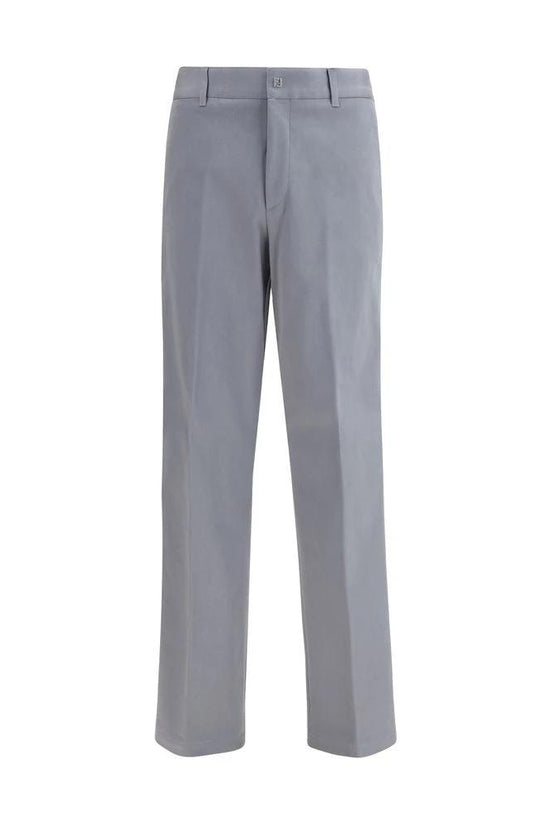 Fendi Graue Baumwollhose für den Alltag by Fendi