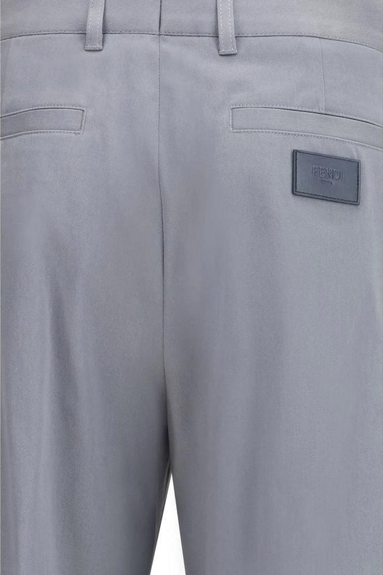 Fendi Graue Baumwollhose für den Alltag by Fendi