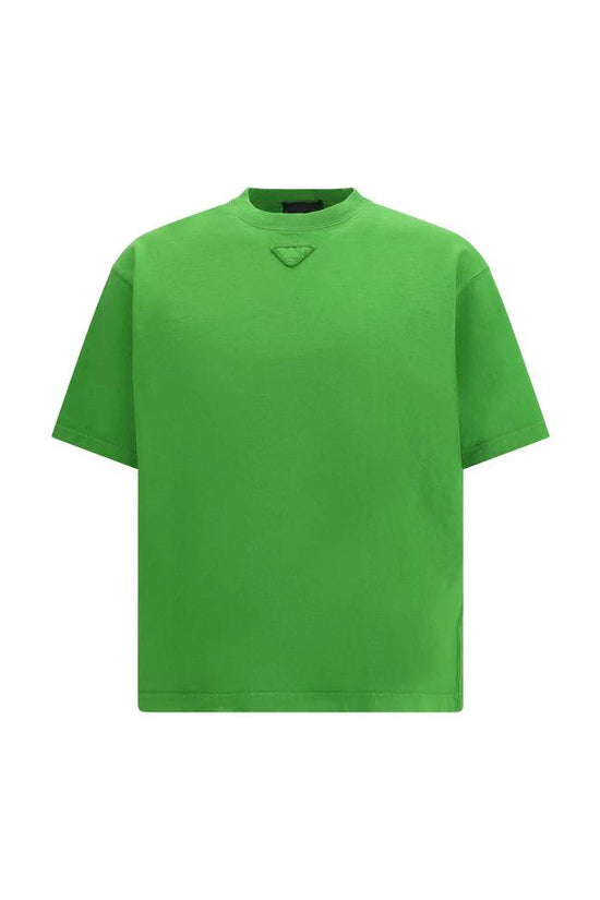 Prada Bicolor Baumwoll-T-Shirt by Prada