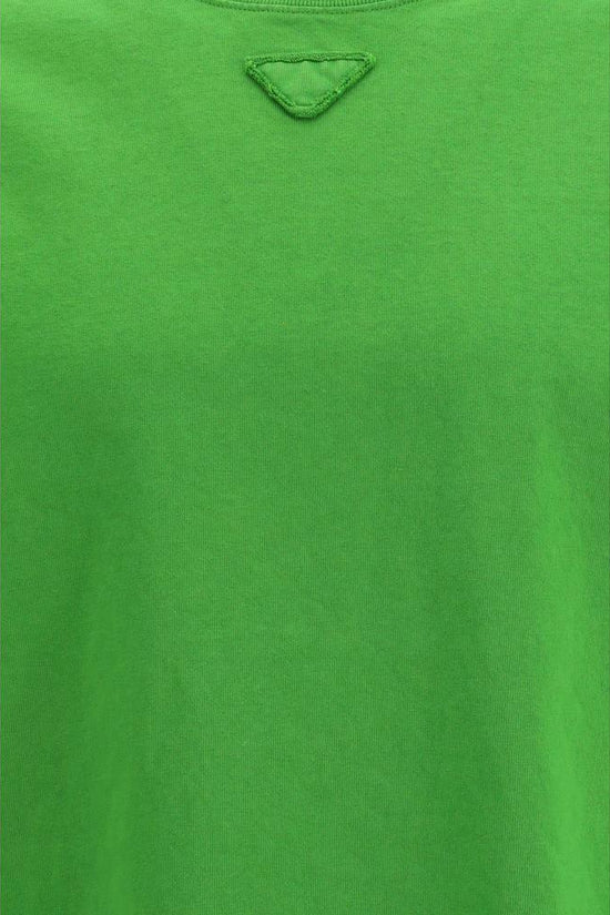 Prada Bicolor Baumwoll-T-Shirt by Prada