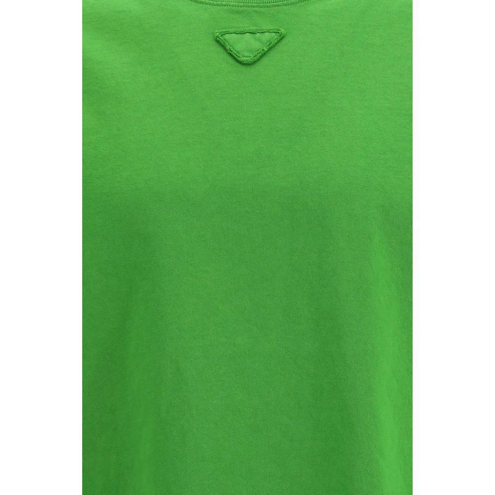 Prada Bicolor Baumwoll-T-Shirt by Prada