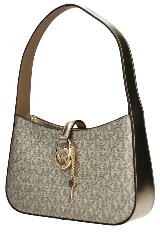 Michael Kors Goldfarbene Stoffhandtasche by Michael Kors