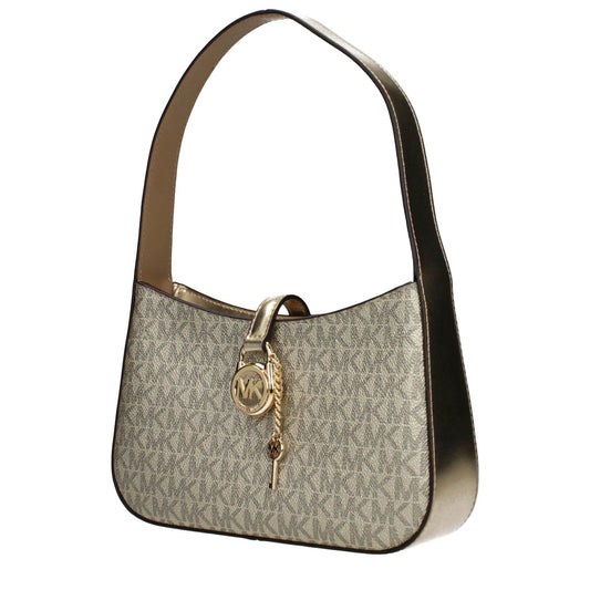 Michael Kors Goldfarbene Stoffhandtasche by Michael Kors