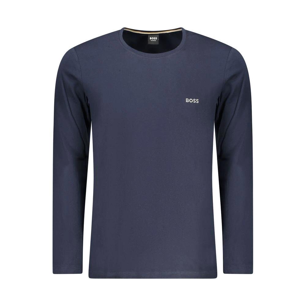 Hugo Boss Blaues Baumwoll-T-Shirt für Herren by Hugo Boss