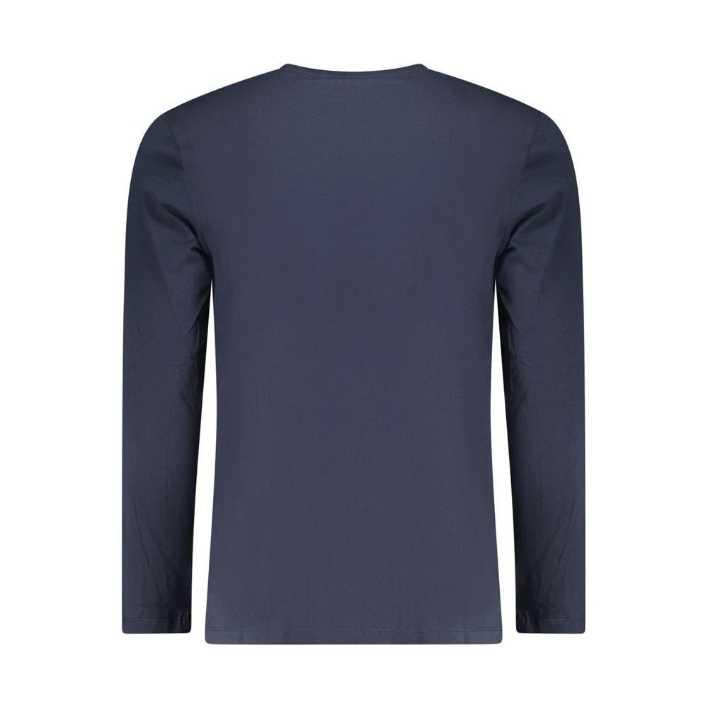 Hugo Boss Blaues Baumwoll-T-Shirt für Herren by Hugo Boss