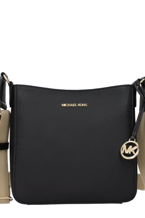 Michael Kors Schwarze Leder Umhängetasche by Michael Kors