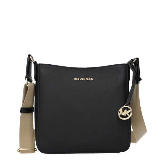 Michael Kors Schwarze Leder Umhängetasche by Michael Kors