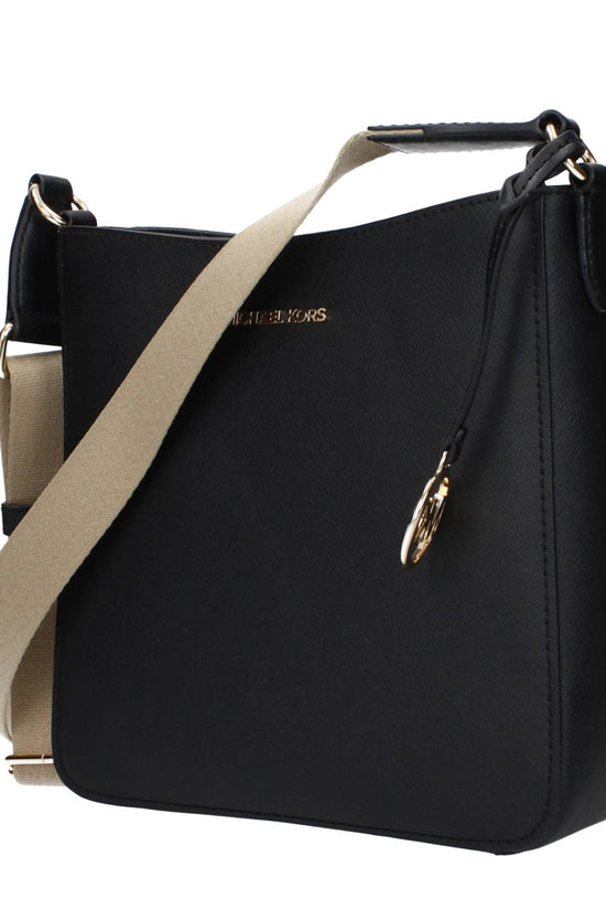 Michael Kors Schwarze Leder Umhängetasche by Michael Kors