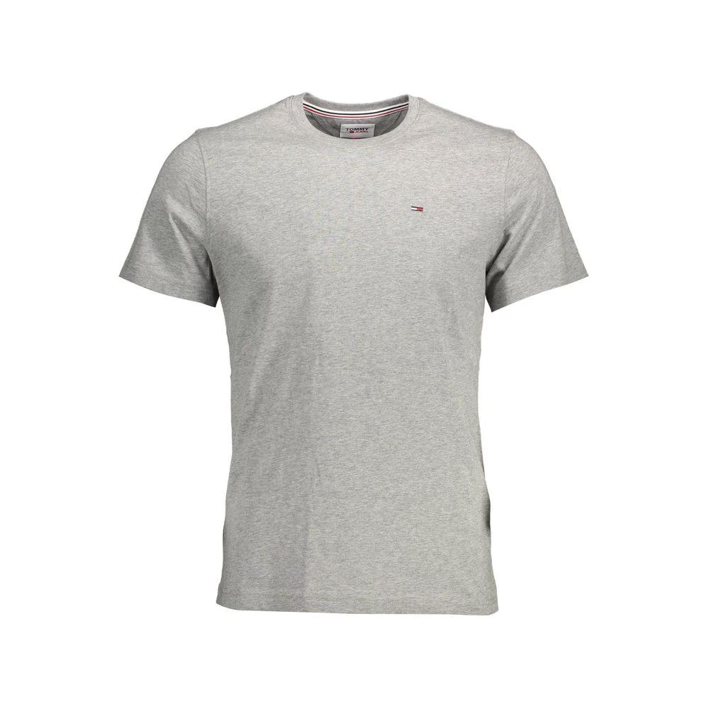 Tommy Hilfiger Grigio Baumwoll-T-Shirt für Herren by Tommy Hilfiger