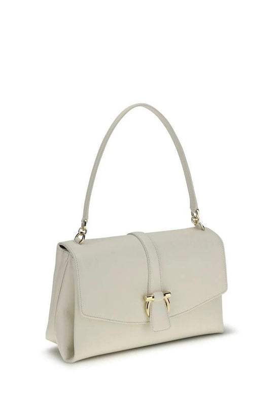 Ferragamo Weiße Schultertasche aus Kalbsleder Bos Taurus by Ferragamo