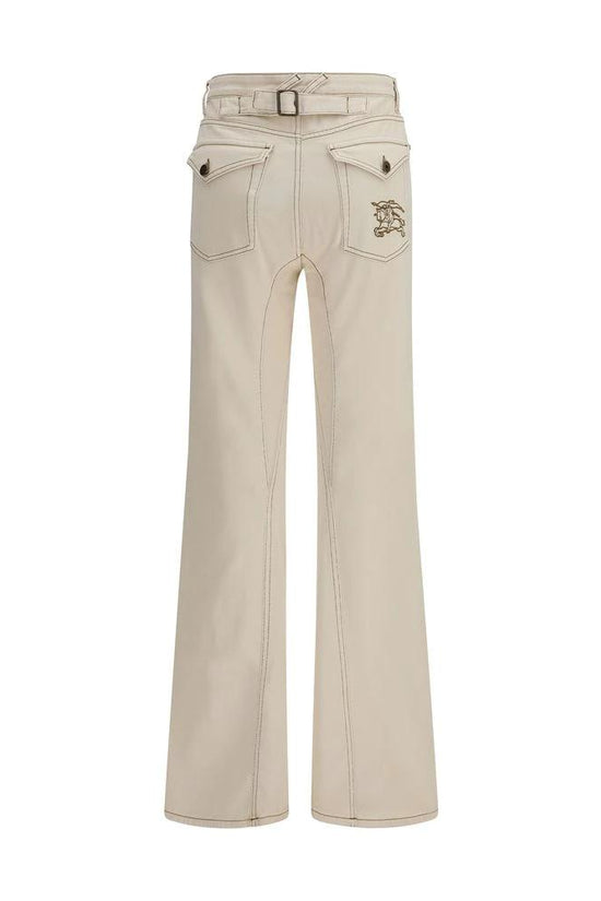 Burberry Beige Baumwoll-Bootcut-Jeans by Burberry